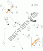 HANDLEBAR / CONTROLS for KTM 390 DUKE WHITE ABS 2013