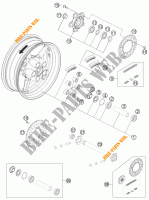 REAR WHEEL for KTM 1190 RC8 R WHITE 2014