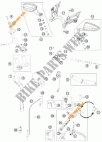 HANDLEBAR / CONTROLS for KTM 1190 RC8 R WHITE 2014