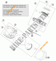 CYLINDER for KTM 1190 RC8 R WHITE 2014