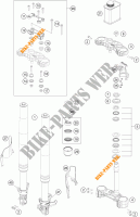 FRONT FORK / TRIPLE CLAMP for KTM 250 DUKE WHITE ABS 2015