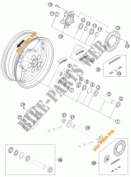 REAR WHEEL for KTM 1190 RC8 R WHITE 2014