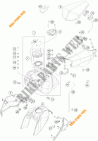 TANK / SEAT for KTM 200 DUKE ORANGE NON ABS 2018
