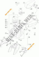 TANK / SEAT for KTM 200 DUKE WHITE NON ABS 2015