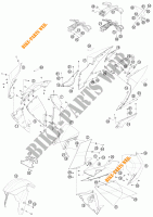 PLASTICS for KTM 1190 RC8 R WHITE 2013