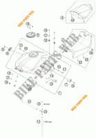 TANK / SEAT for KTM 1190 RC8 R WHITE 2013