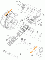 REAR WHEEL for KTM 1190 RC8 R WHITE 2013