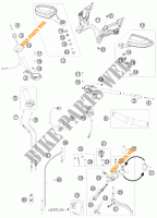HANDLEBAR / CONTROLS for KTM 1190 RC8 R TRACK 2012