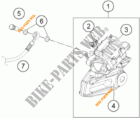 REAR BRAKE CALIPER for KTM 125 DUKE ORANGE 2018