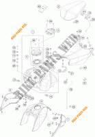 TANK / SEAT for KTM 125 DUKE ORANGE ABS 2016