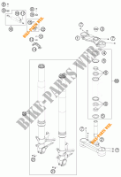 FRONT FORK / TRIPLE CLAMP for KTM 1190 RC8 R BLACK 2012