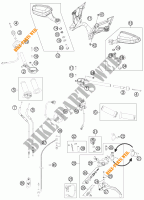 HANDLEBAR / CONTROLS for KTM 1190 RC8 R BLACK 2012