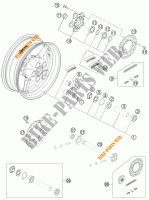 REAR WHEEL for KTM 1190 RC8 R BLACK 2012