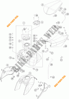 TANK / SEAT for KTM 125 DUKE ORANGE ABS 2014