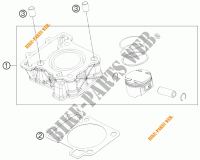 CYLINDER for KTM 125 DUKE ORANGE 2012