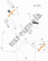 HANDLEBAR / CONTROLS for KTM 125 DUKE ORANGE 2012