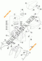 TANK / SEAT for KTM 125 DUKE ORANGE 2012