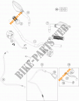 HANDLEBAR / CONTROLS for KTM 125 DUKE ORANGE 2011