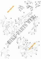 PLASTICS for KTM 1190 RC8 R BLACK 2012