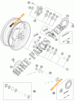 REAR WHEEL for KTM 1190 RC8 R WHITE 2012