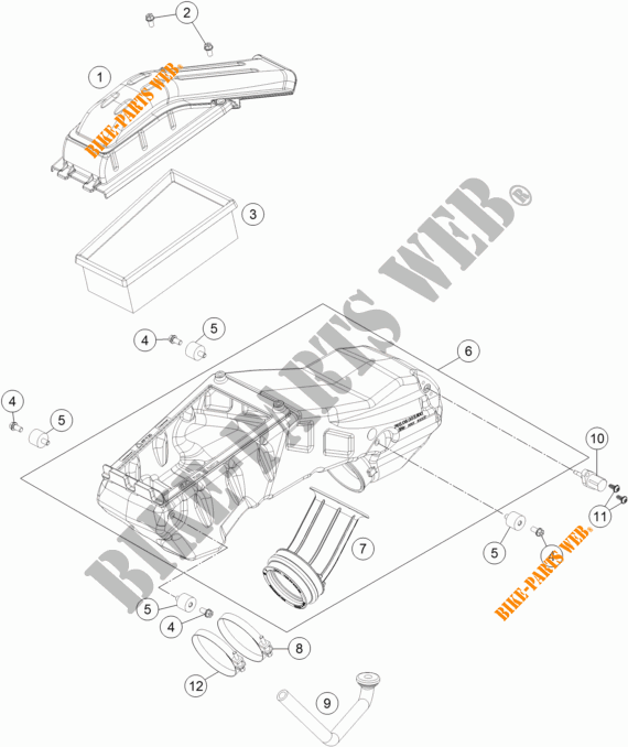 AIR FILTER for KTM 690 ENDURO R ABS 2014