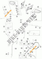 HANDLEBAR / CONTROLS for KTM 1190 RC8 R BLACK 2012