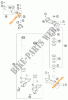 FRONT FORK / TRIPLE CLAMP for KTM 1190 RC8 R BLACK 2011