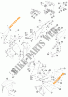PLASTICS for KTM 1190 RC8 R BLACK 2011