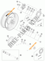 REAR WHEEL for KTM 1190 RC8 R BLACK 2011