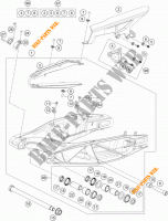 SWINGARM for KTM 1290 SUPER ADVENTURE S ORANGE 2017