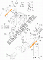 TANK / SEAT for KTM 1290 SUPER ADVENTURE R TKC 2018