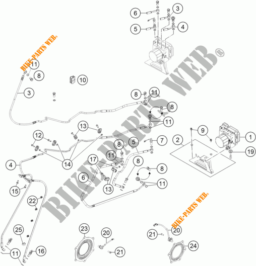 BRAKE ANTIBLOCK SYSTEM ABS for KTM 1290 SUPER ADVENTURE R TKC 2018