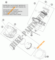 CYLINDER for KTM 1190 RC8 R WHITE 2011