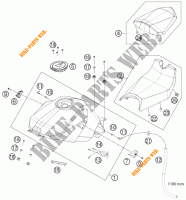 TANK / SEAT for KTM 1190 RC8 R WHITE 2011