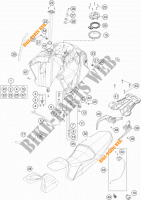 TANK / SEAT for KTM 1090 ADVENTURE R 2018