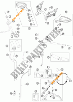 HANDLEBAR / CONTROLS for KTM 1190 RC8 R BLACK 2011