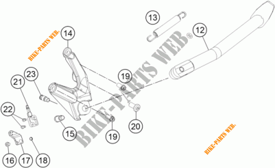 SIDE / MAIN STAND for KTM 1090 ADVENTURE L 35KW A2 2018