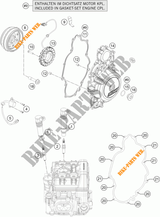 IGNITION SYSTEM for KTM 1090 ADVENTURE L 35KW A2 2017