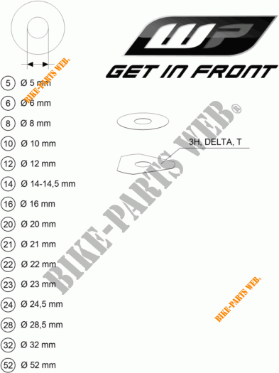 WP SHIMS FOR SETTING for KTM 1090 ADVENTURE L 35KW A2 2017