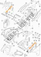 PLASTICS for KTM 1290 SUPER ADVENTURE WHITE ABS 2016