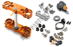 Factory triple clamp/steering damper kit