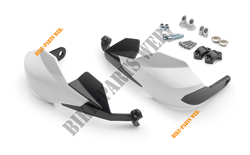 HANDGUARDS CLOSED WHITE